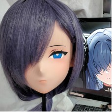 (GLA072)Customize Character'! Female/Girl Resin Full/Half Head With Lock Anime Cosplay Japanese Animego Kigurumi Mask